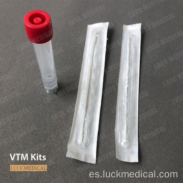 Medio de transporte viral con kit de hisopo oral FDA
